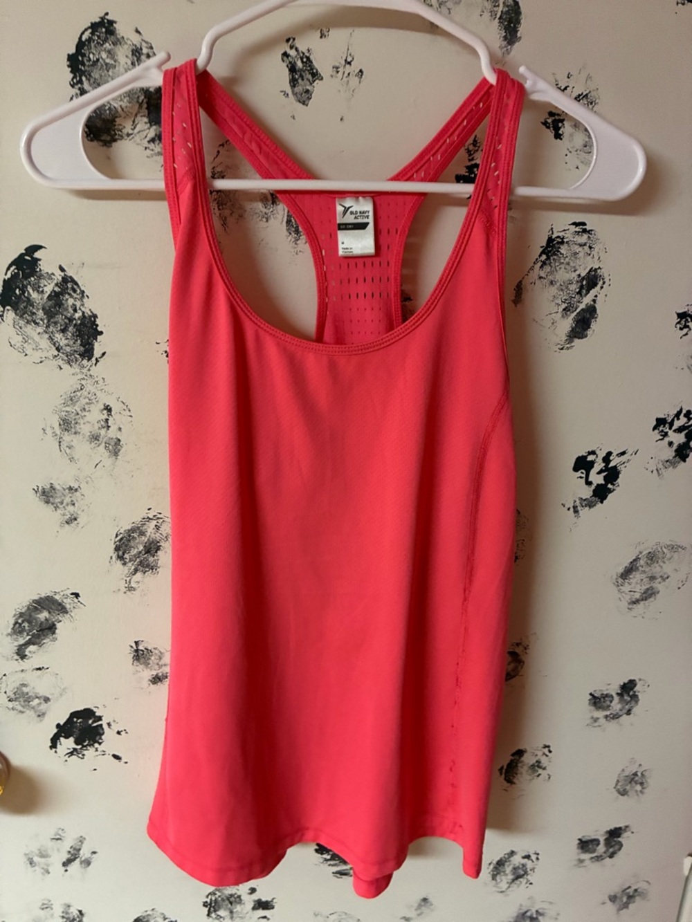 Old Navy Active go dry Coral Racerback Performance Tank Top